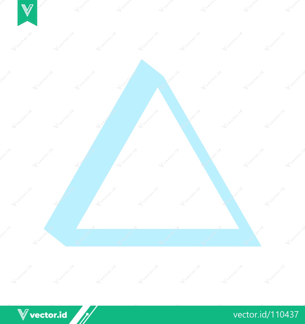 Premium Vector dari Minimalist Light Blue Triangle Geometric Shape