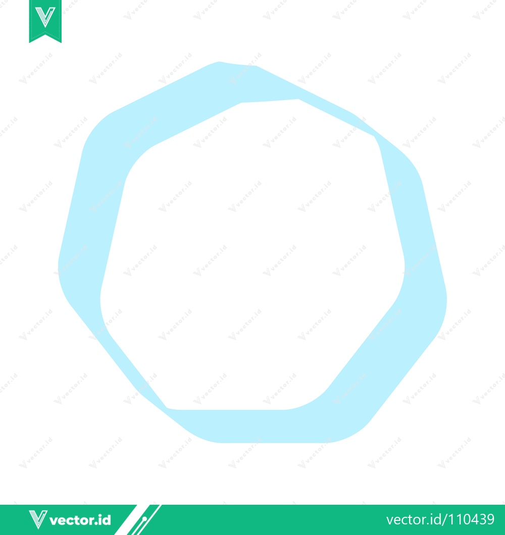 Premium Vector dari Abstract Light Blue Geometric Shape on White Background