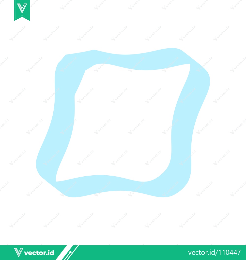 Premium Vector of Abstract Light Blue Wavy Square Frame