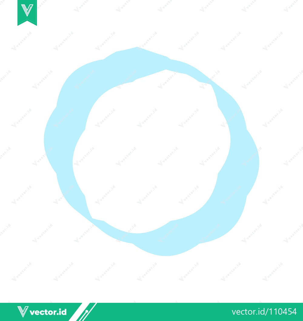 Premium Vector dari Abstract Light Blue Organic Ring Shape