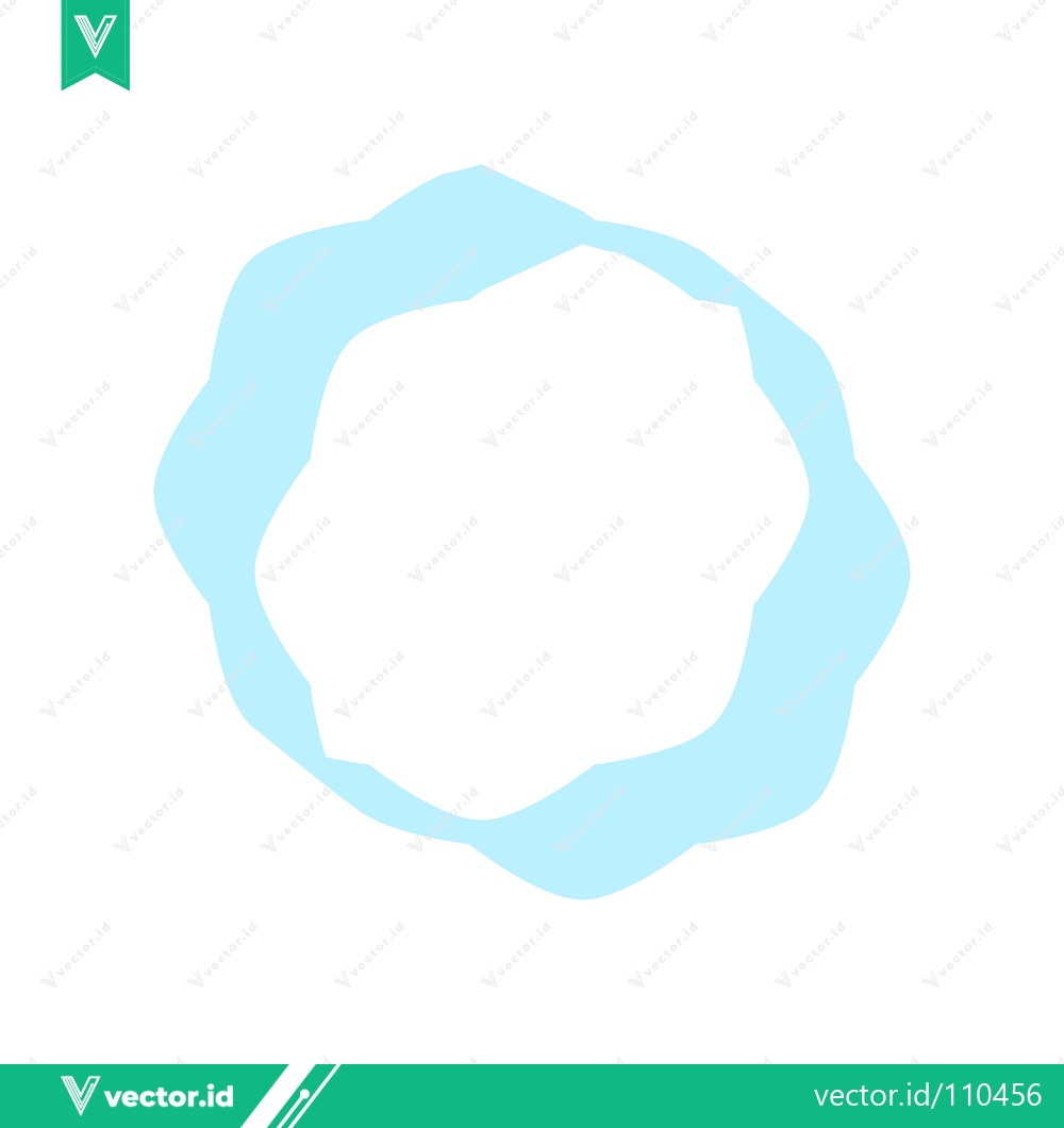 Premium Vector of Abstract Light Blue Organic Ring Shape
