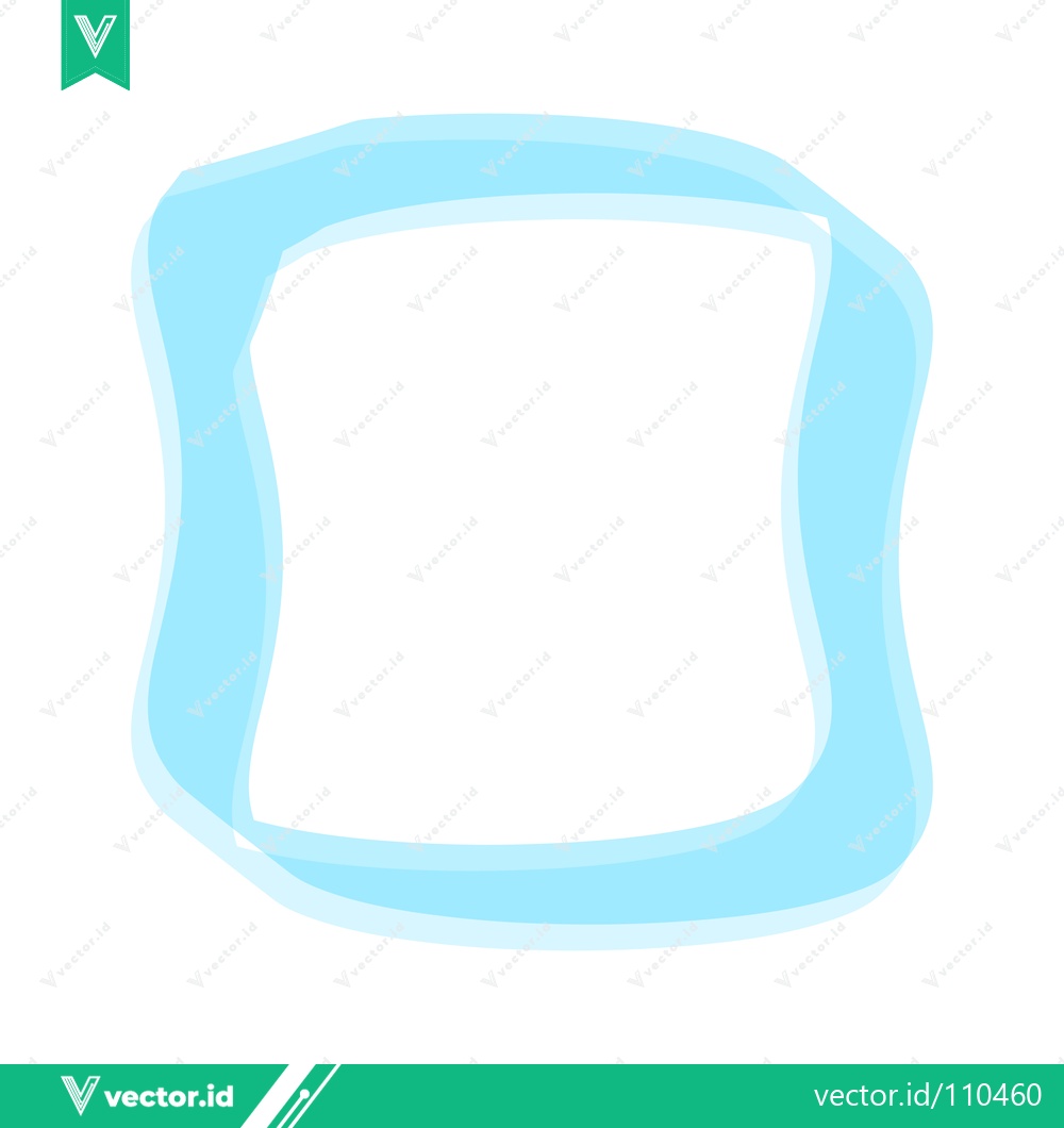 Premium Vector dari Abstract Light Blue Organic Shape Border Frame