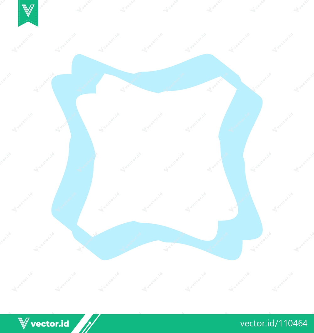 Premium Vector of Abstract Light Blue Wavy Border Frame