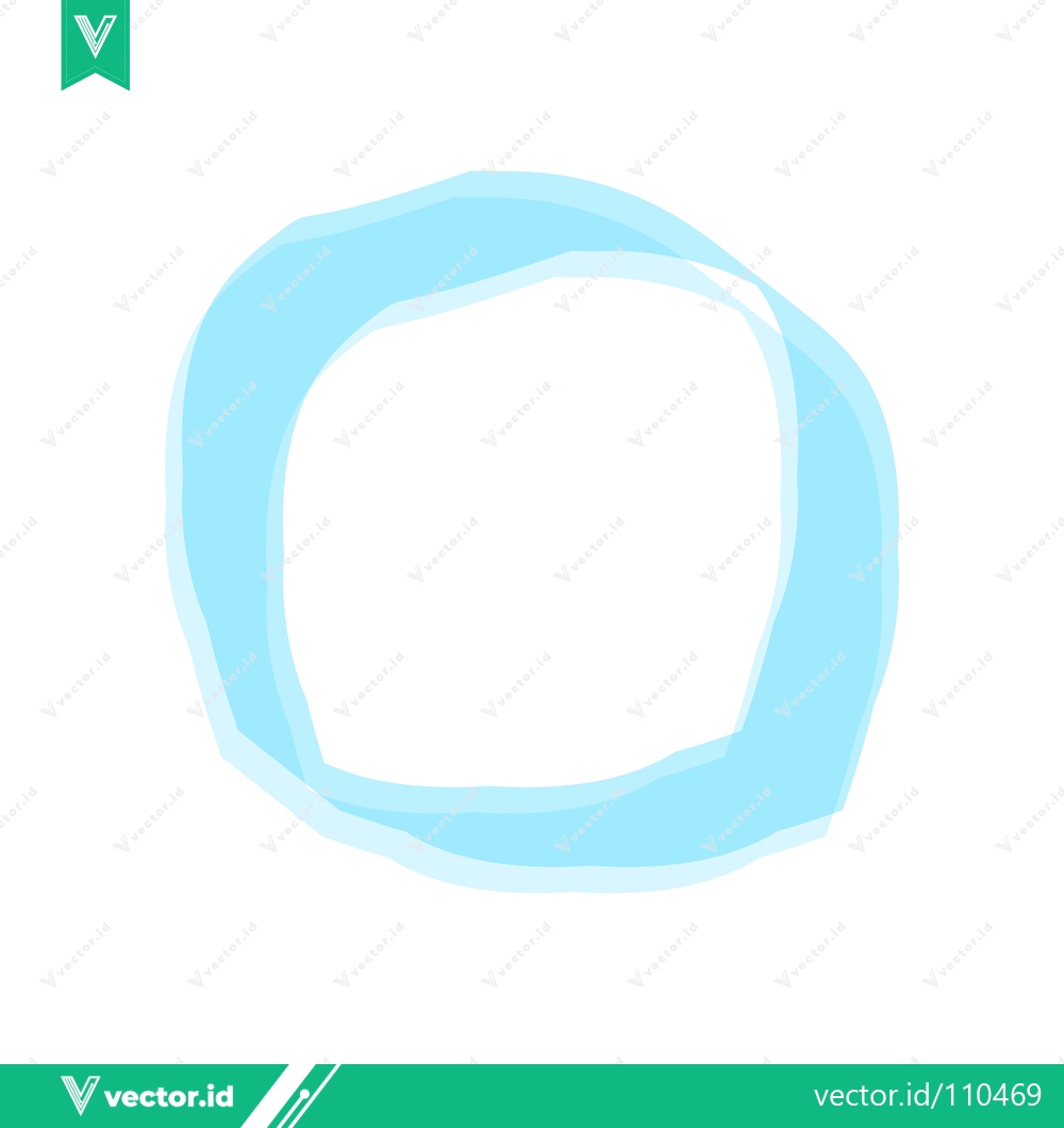 Premium Vector dari Abstract Light Blue Organic Circle Shape