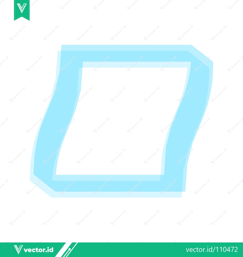Premium Vector dari Abstract Light Blue Square Shape with Soft Edges