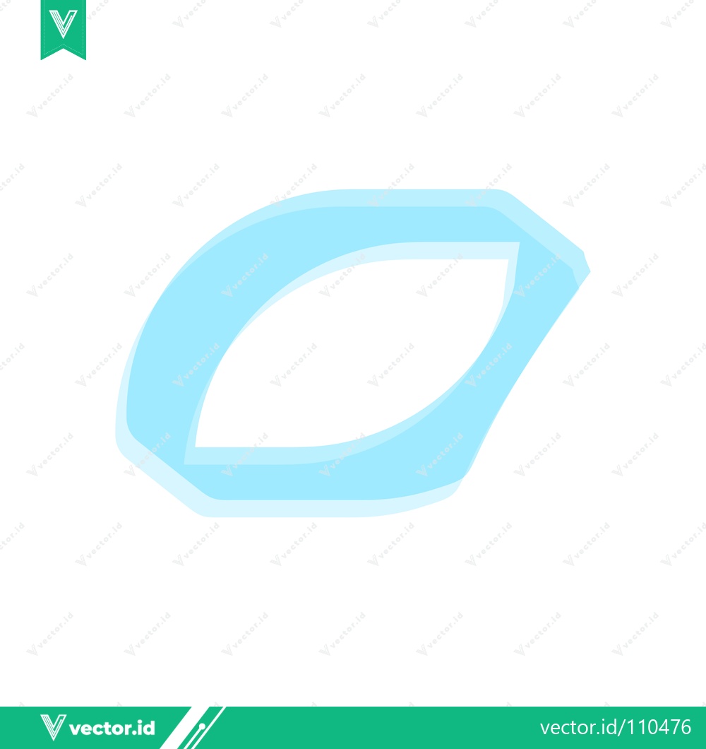 Premium Vector of Abstract Light Blue Oval Shape with Soft Edges