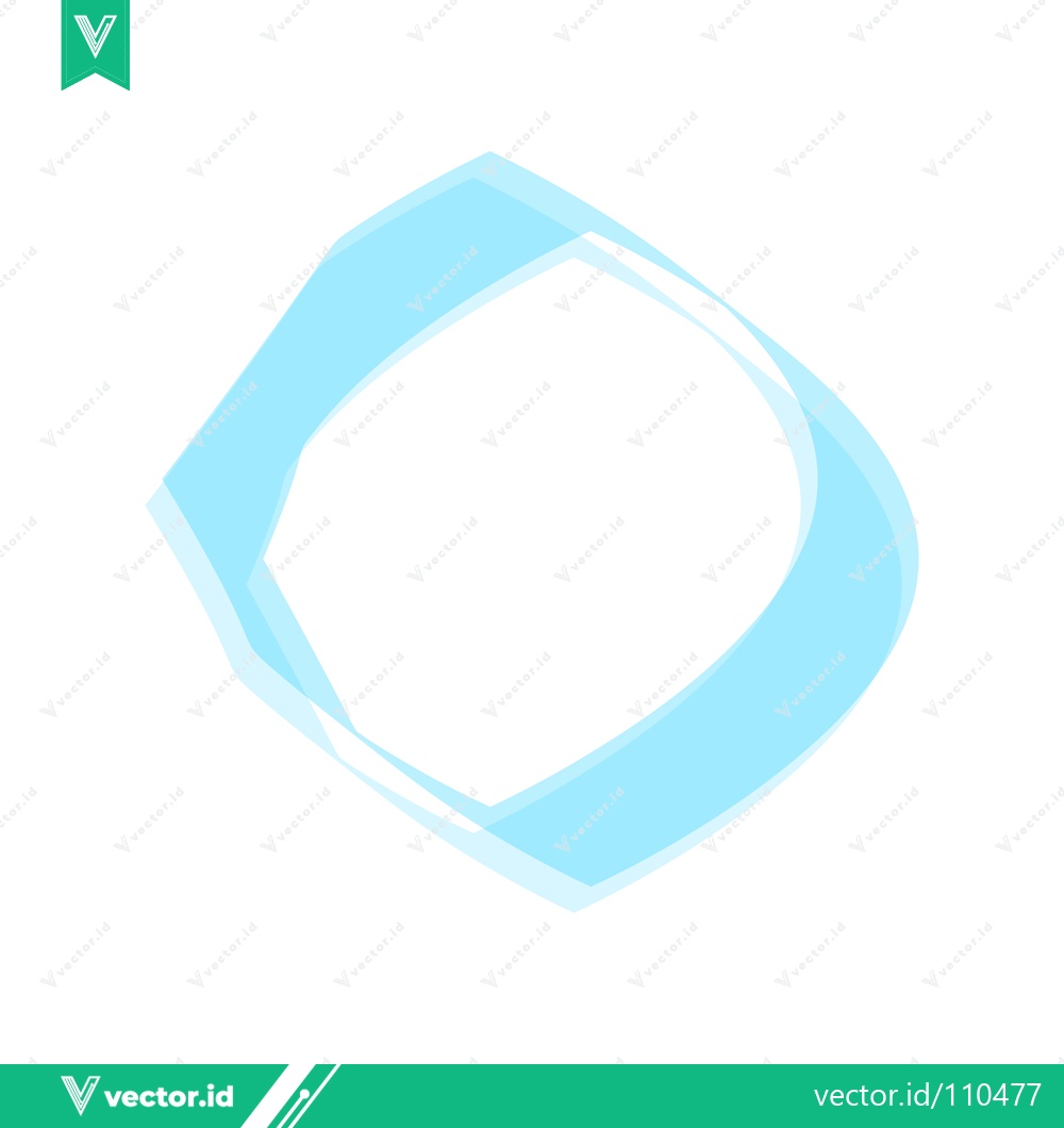 Premium Vector dari Abstract Blue Swirl Shape