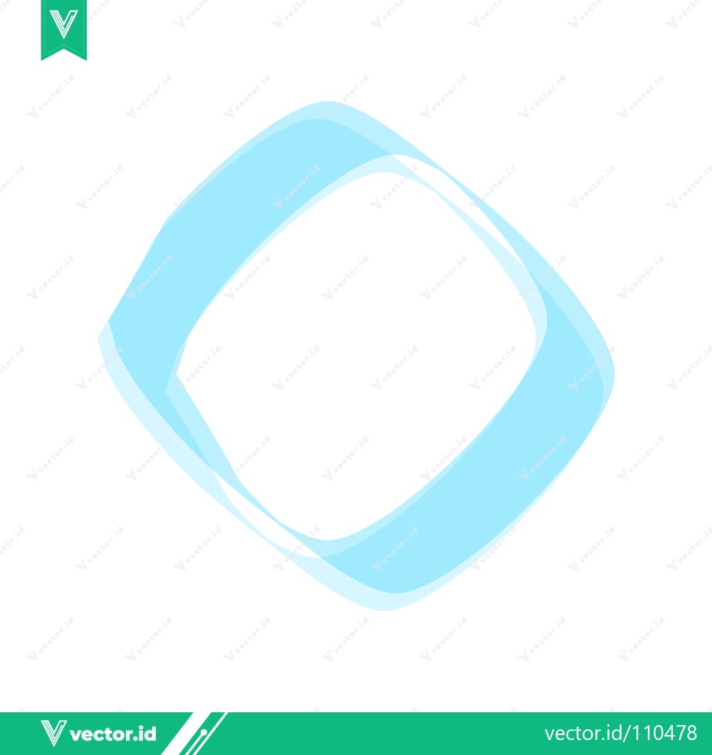 Premium Vector of Abstract Blue Swirl Shape