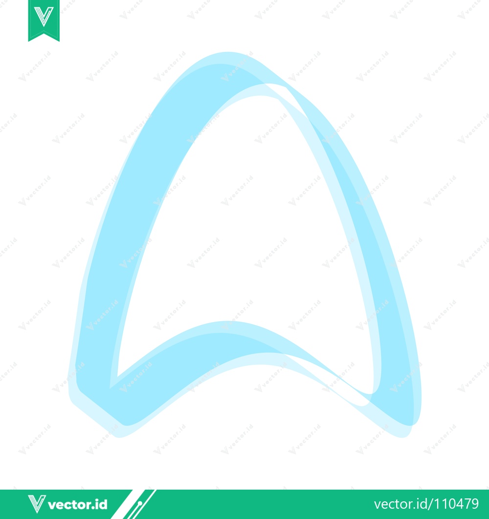 Premium Vector of Abstract Light Blue Arrow Shape