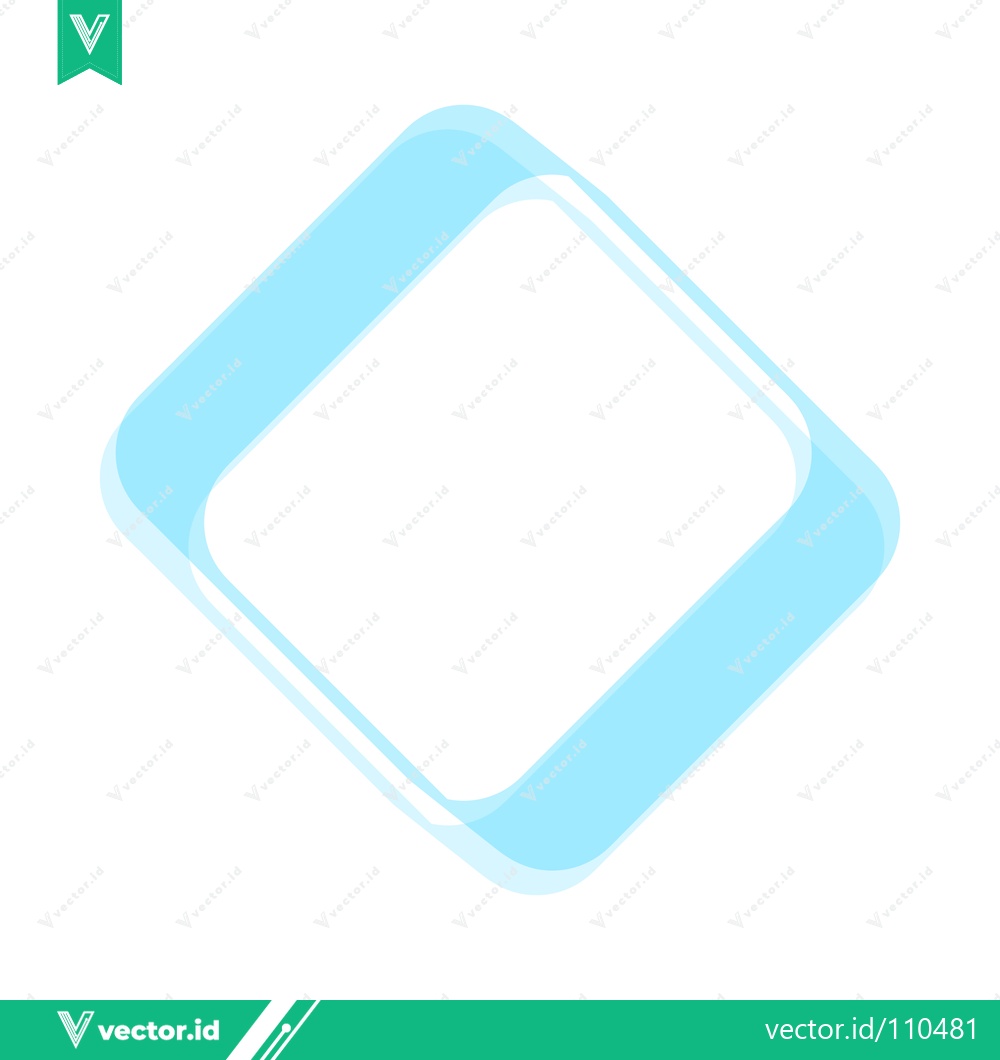 Premium Vector dari Abstract Geometric Shape with Soft Blue Edges and White Center
