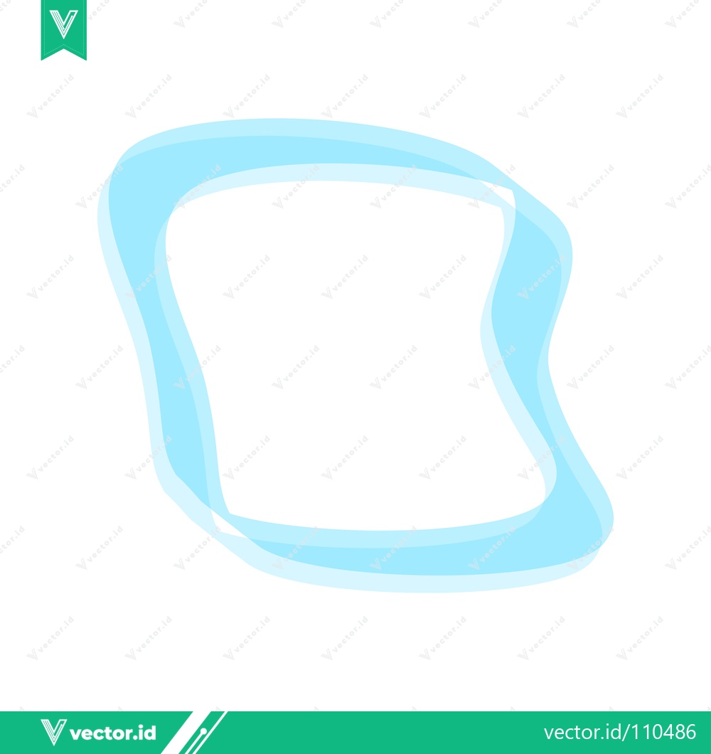 Premium Vector dari Abstract Blue Organic Shape Border
