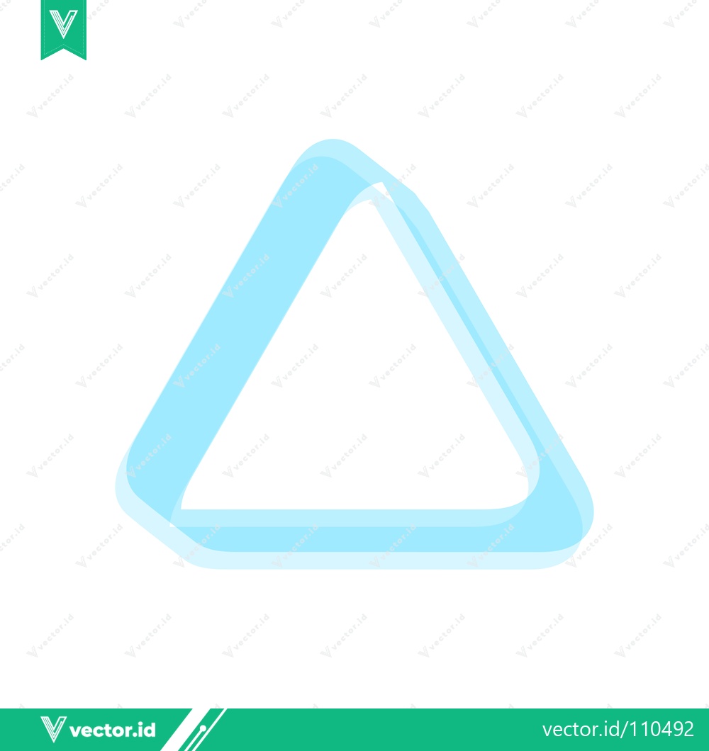 Premium Vector dari Abstract Blue Triangle Loop Symbol