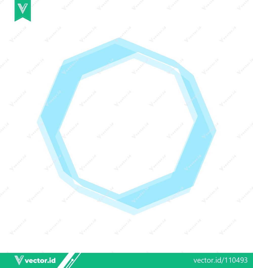 Premium Vector of Abstract Geometric Shape with Soft Blue Hues