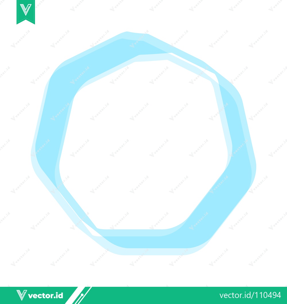 Premium Vector dari Abstract Blue Geometric Shape with Soft Edges