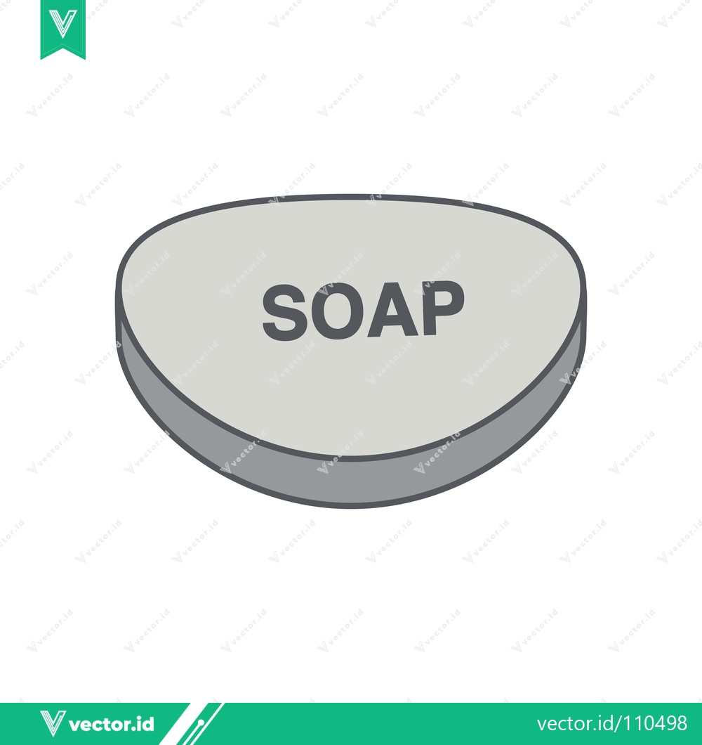 Premium Vector dari Simple Soap Bar Icon with Text