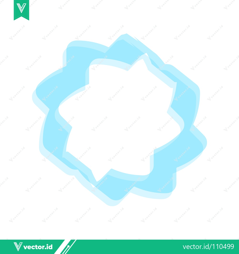 Premium Vector dari Abstract Blue Swirl Shape with White Center