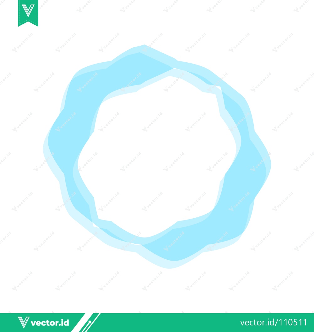 Premium Vector of Abstract Blue Ring Sound Wave