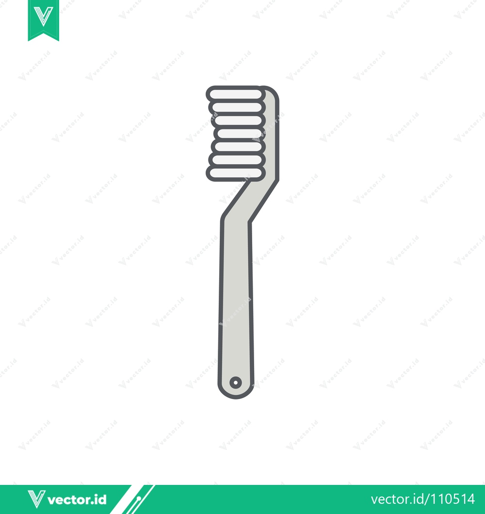 Premium Vector dari Simple Line Art Illustration of a Cleaning Brush
