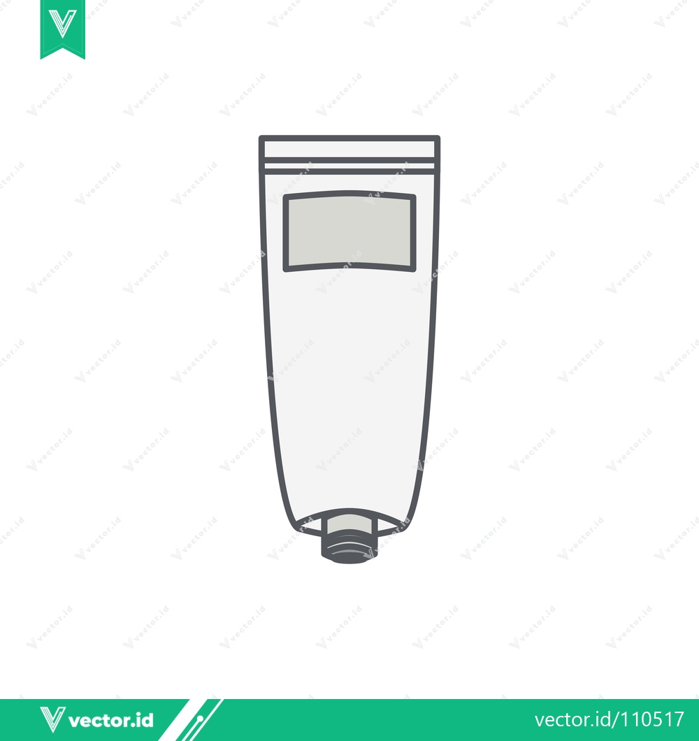 Premium Vector of Minimalist Illustration of a Squeeze Tube with Cap