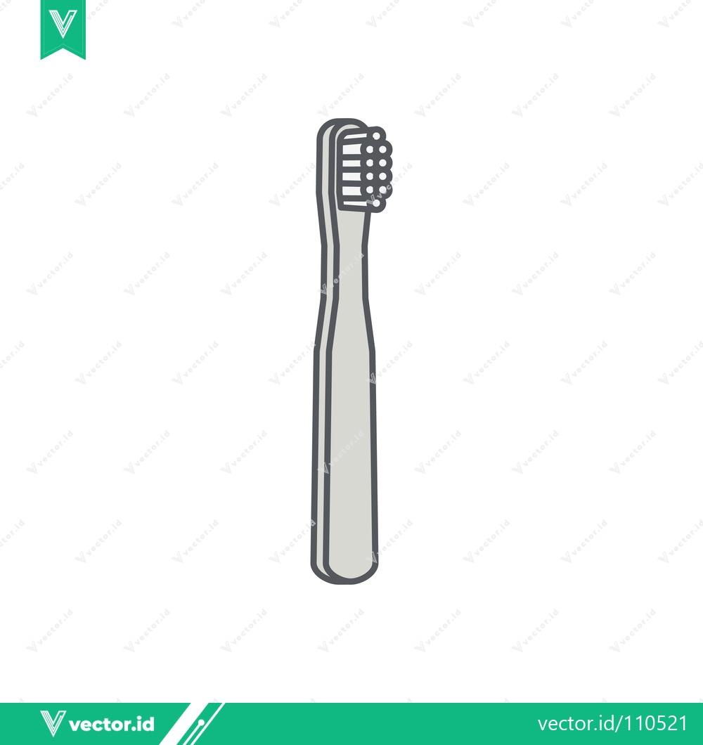 Premium Vector of Simple Line Drawing of a Toothbrush for Oral Hygiene