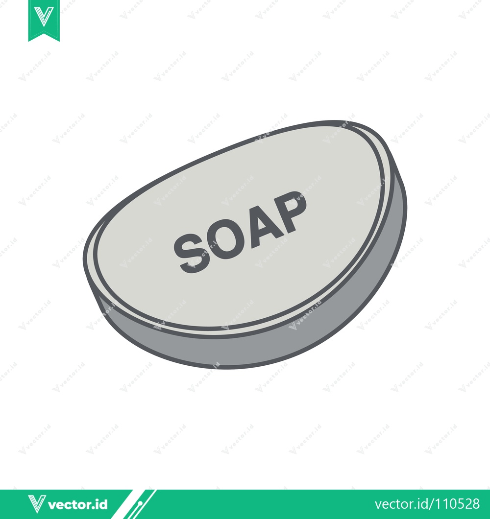 Premium Vector dari Simple Soap Bar Icon Isolated on White Background