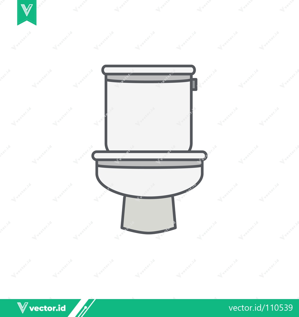 Premium Vector of Modern Toilet Icon Vector Illustration