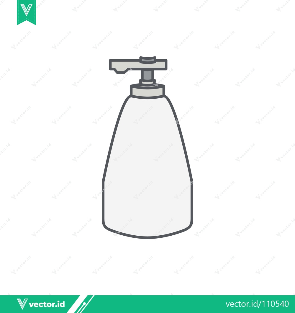 Premium Vector dari Simple Line Drawing of a Pump Bottle Dispenser