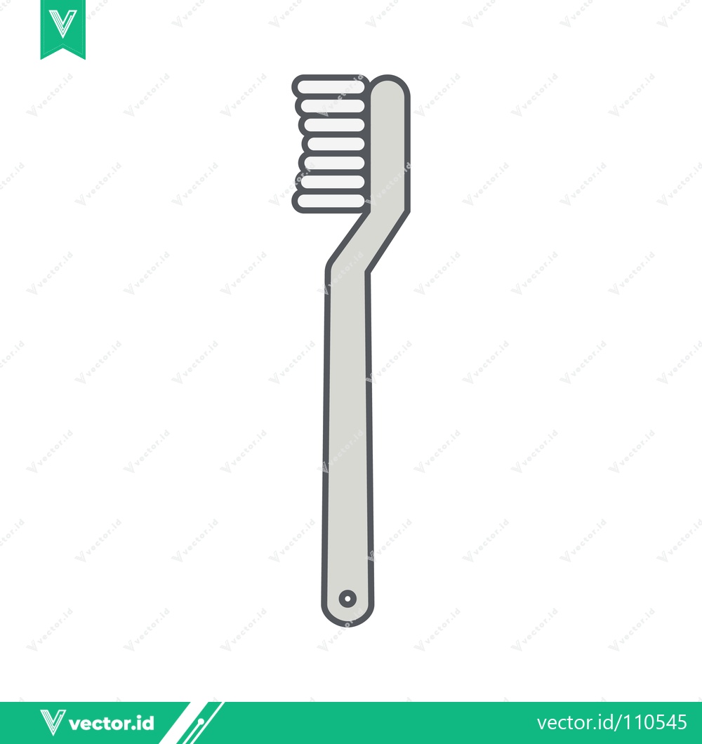 Premium Vector dari Simple Line Art Illustration of a Toothbrush