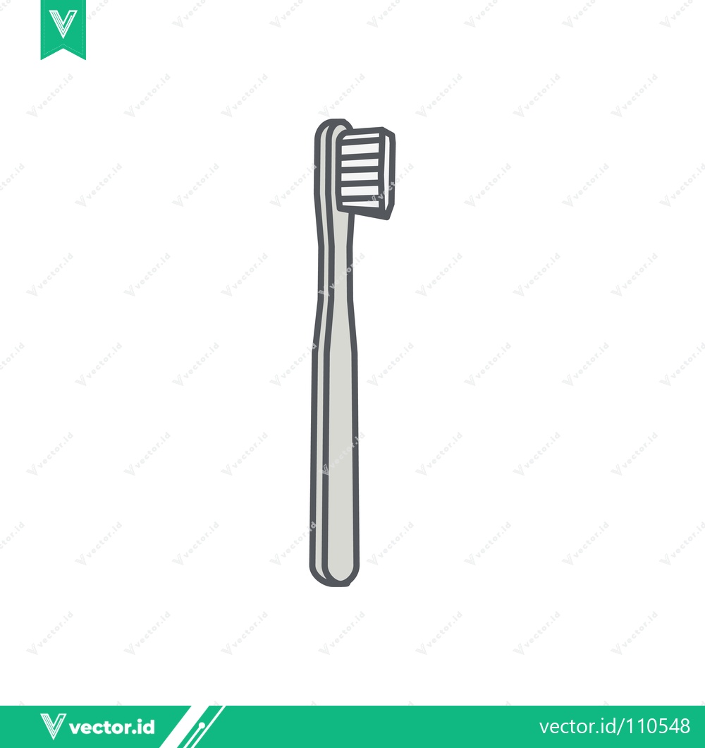 Premium Vector dari Simple Line Drawing of a Toothbrush for Oral Hygiene