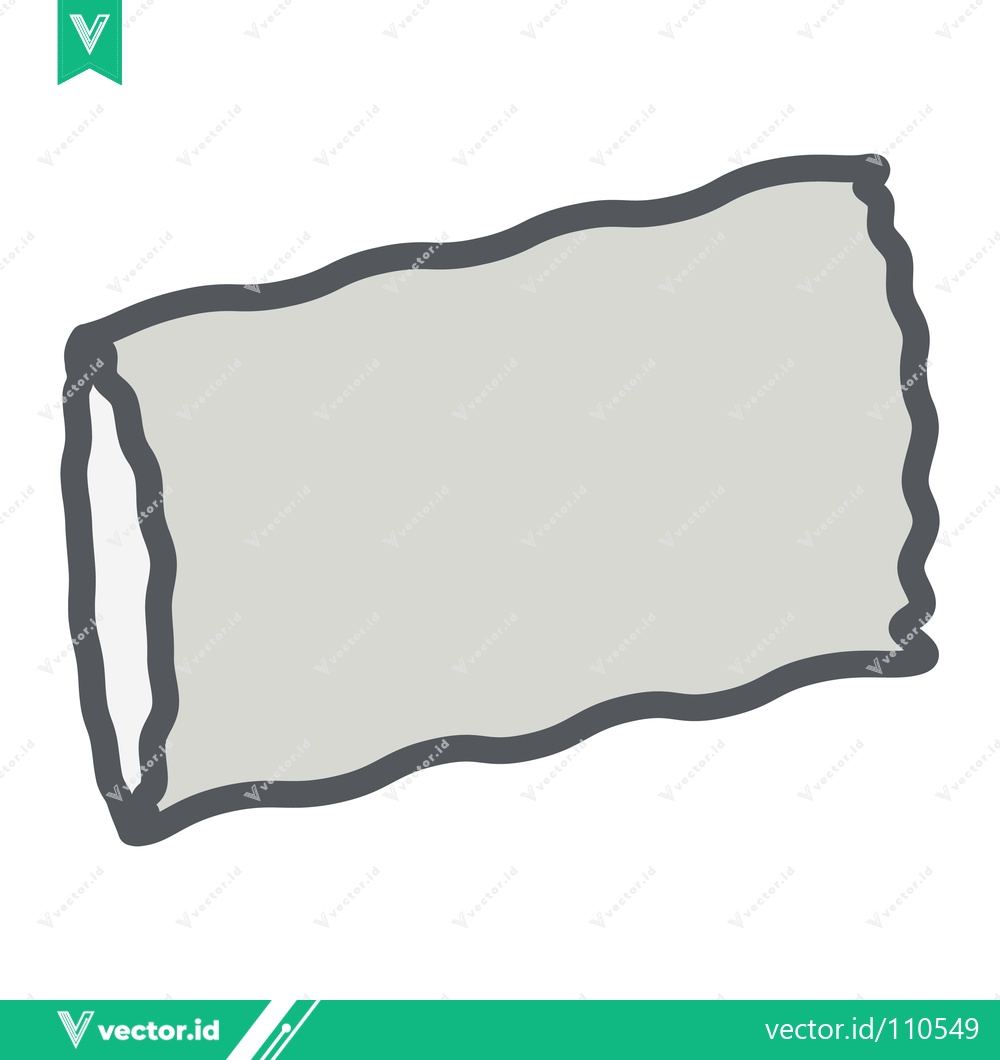 Premium Vector dari A simple light gray rectangular object with a wavy border isolated on a white background