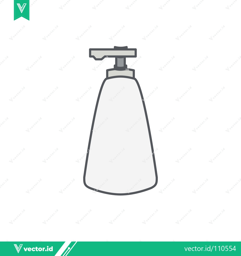 Premium Vector dari Simple Line Drawing of a Pump Bottle Dispenser