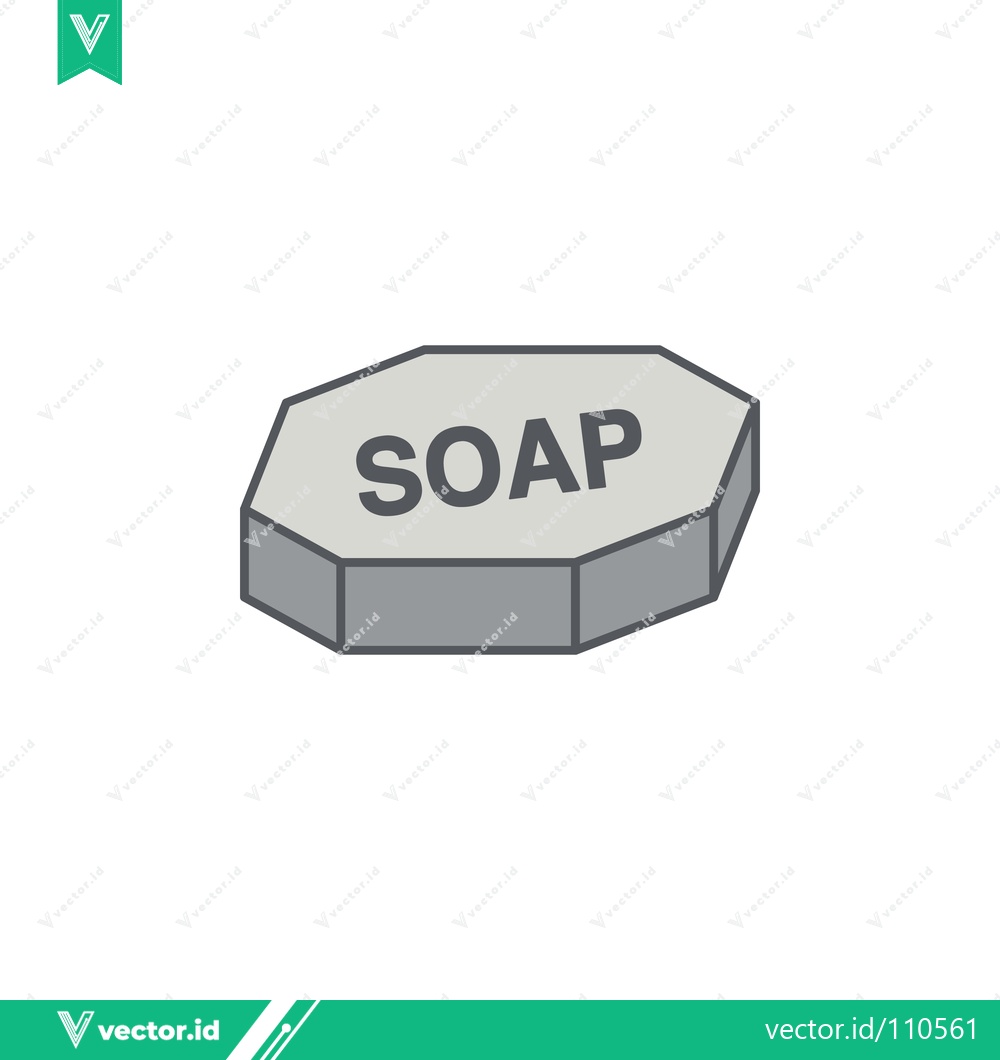 Premium Vector dari Simple Octagonal Soap Bar with SOAP Text