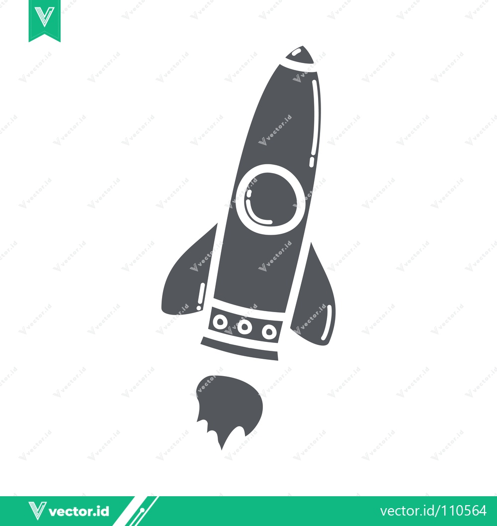 Premium Vector dari Stylized Rocket Ship Illustration Launching into Space