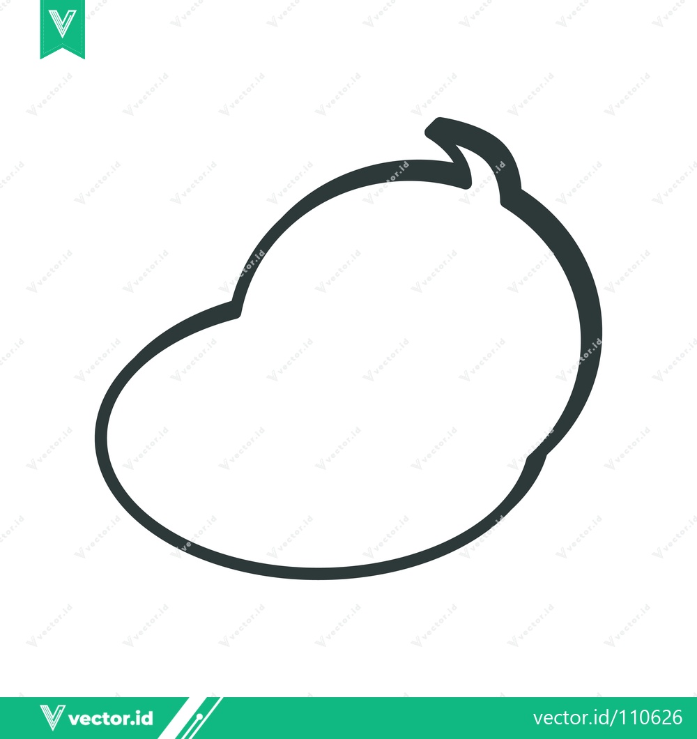 Premium Vector dari Simple Mango Outline Icon Vector