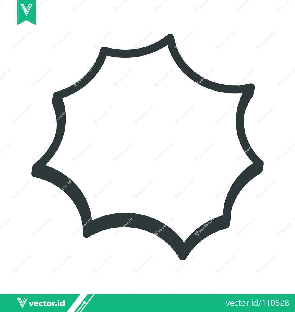 Premium Vector dari Explosion Speech Bubble Shape