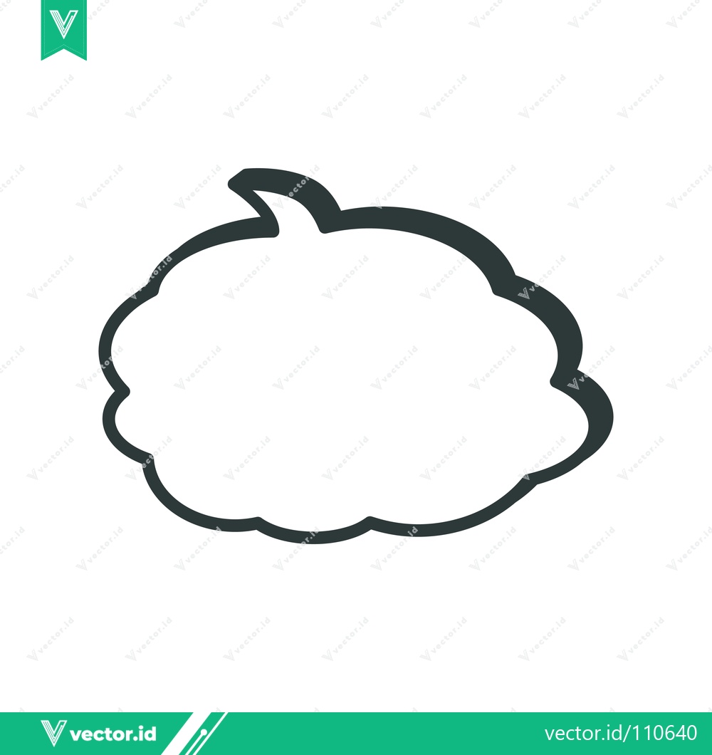 Premium Vector dari Speech Bubble Outline Vector Graphic