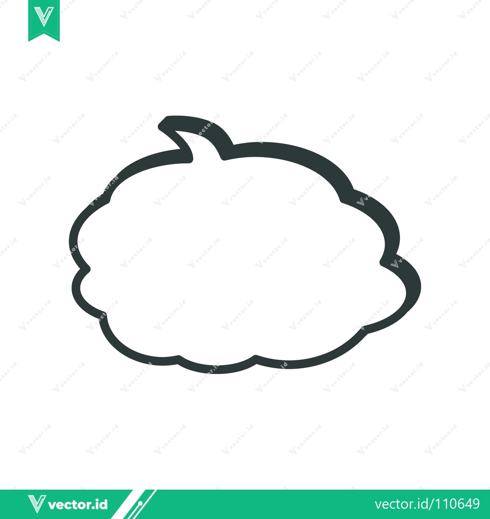 Premium Vector dari Thought Bubble Outline Icon Vector