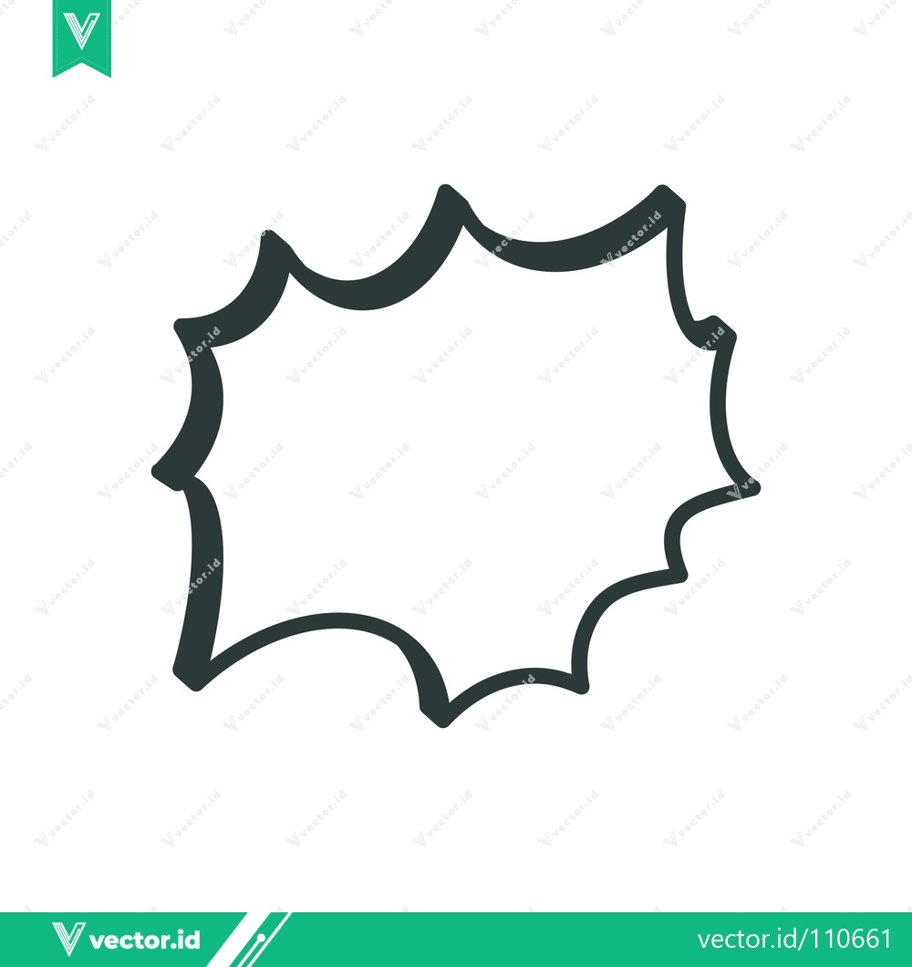Premium Vector dari Hand drawn comic book speech bubble outline