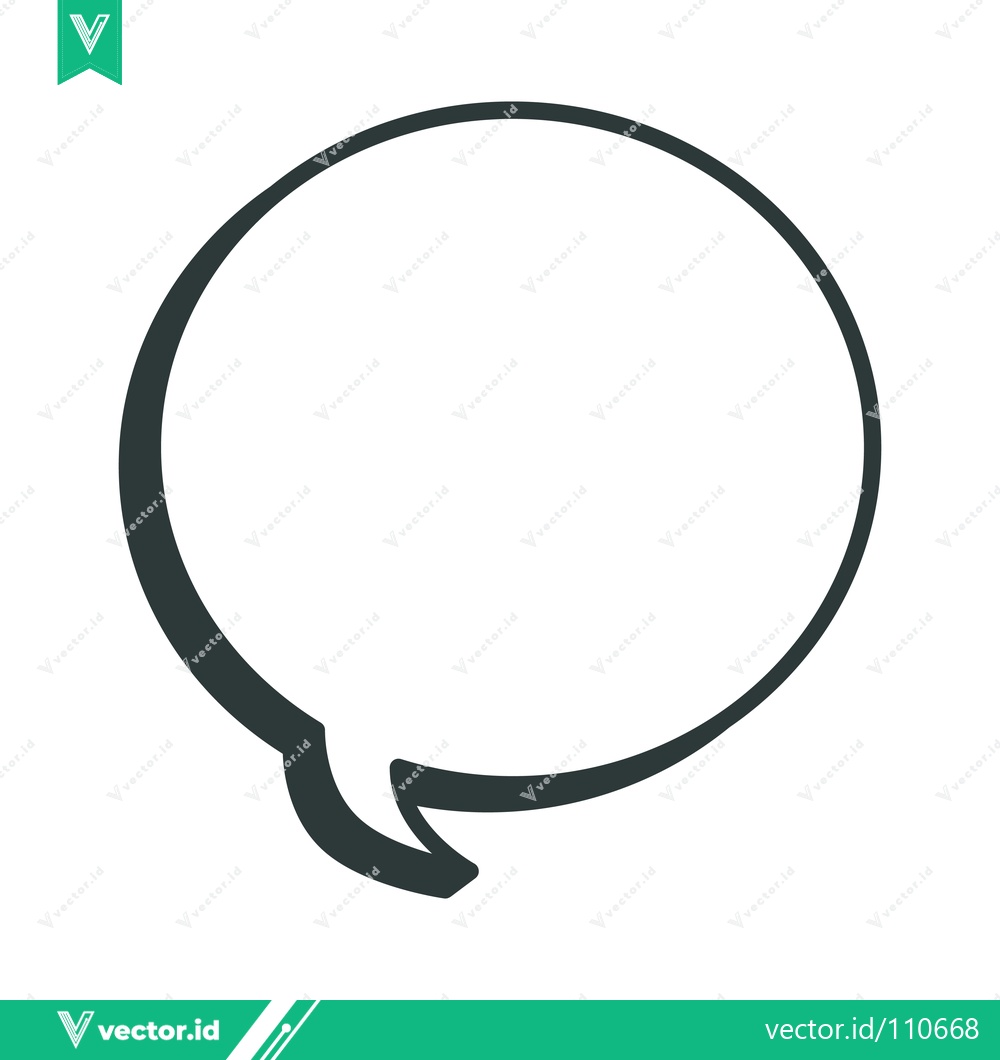 Premium Vector dari Simple Speech Bubble Icon Vector Illustration