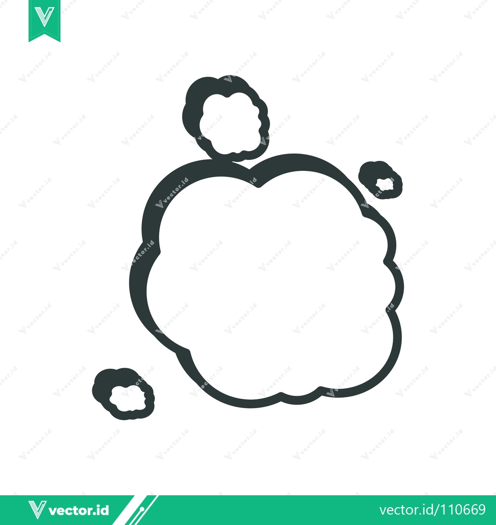 Premium Vector dari Simple Comic Book Style Explosion Cloud
