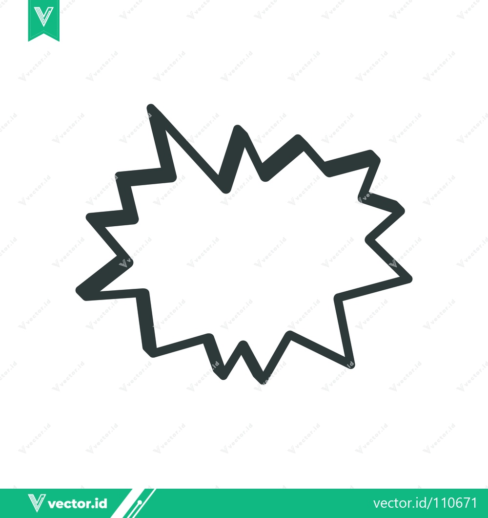 Premium Vector dari Explosion Speech Bubble Icon