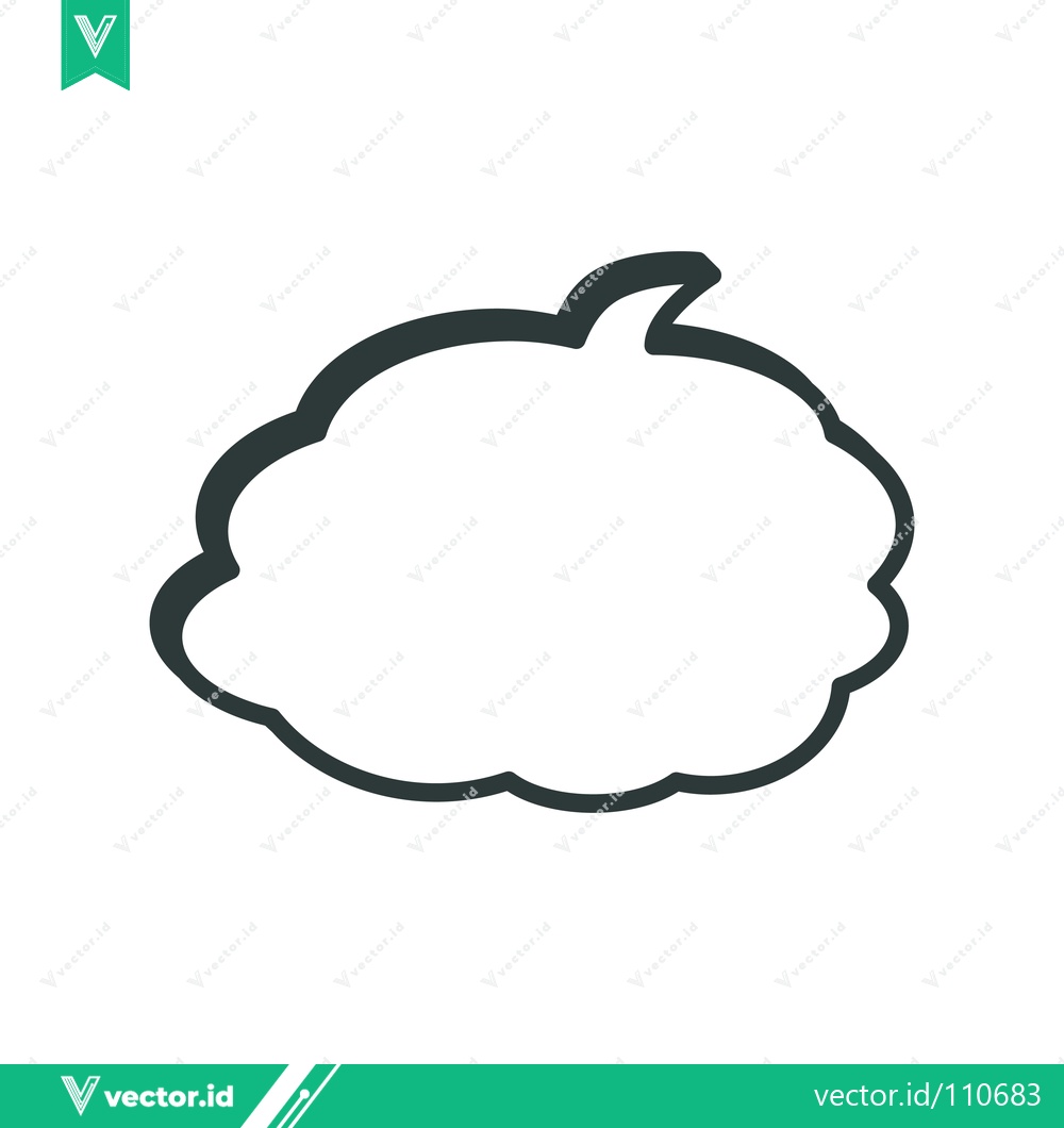 Premium Vector dari Simple Outline of a Speech Bubble Shape