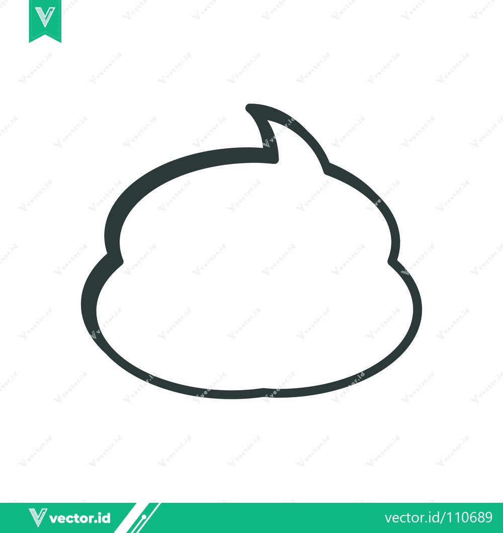 Premium Vector of Speech Bubble Icon Outline Simple Design