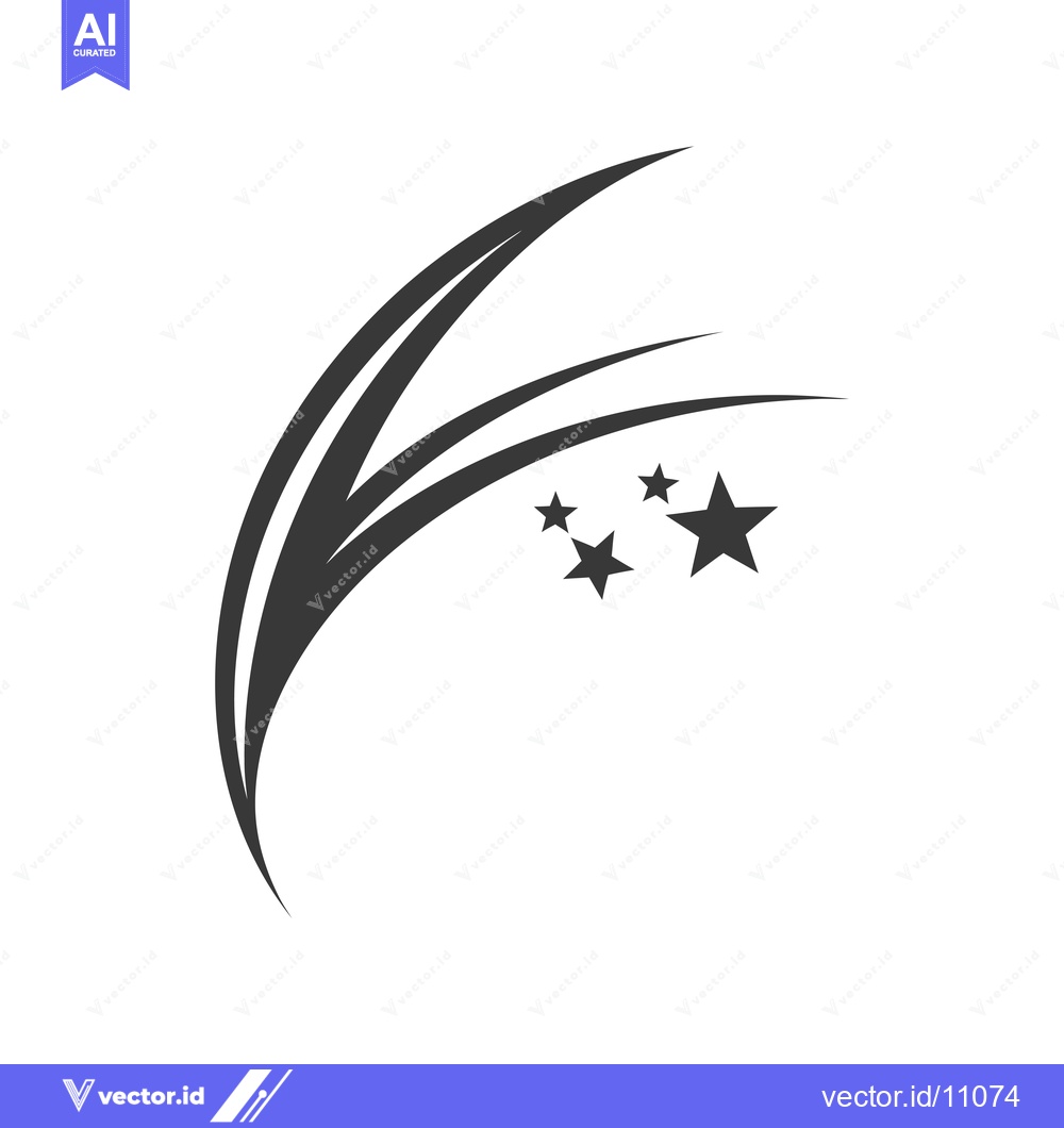 Premium Vector dari Abstract Black and White Swirl with Stars