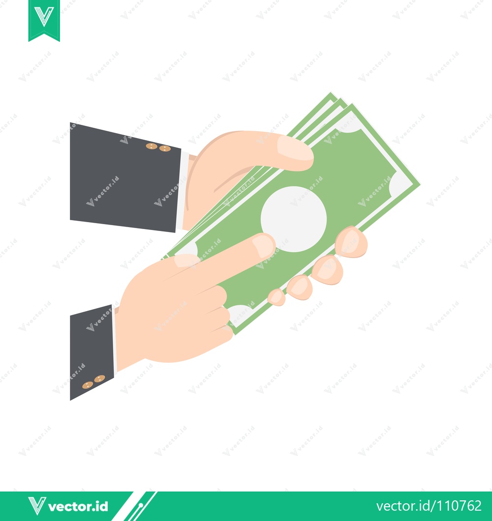 Premium Vector of Hand Giving Money Cash Payment Transaction