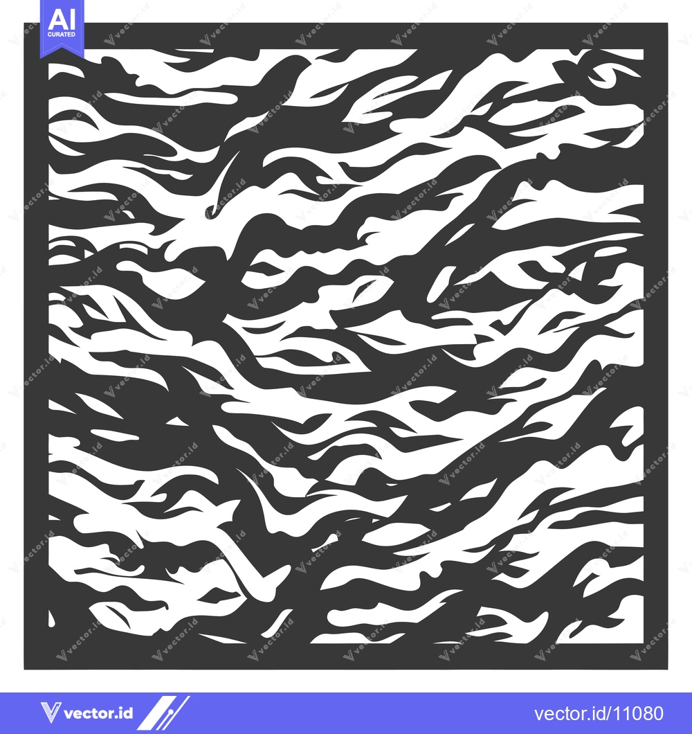 Premium Vector dari Abstract Black and White Wavy Pattern