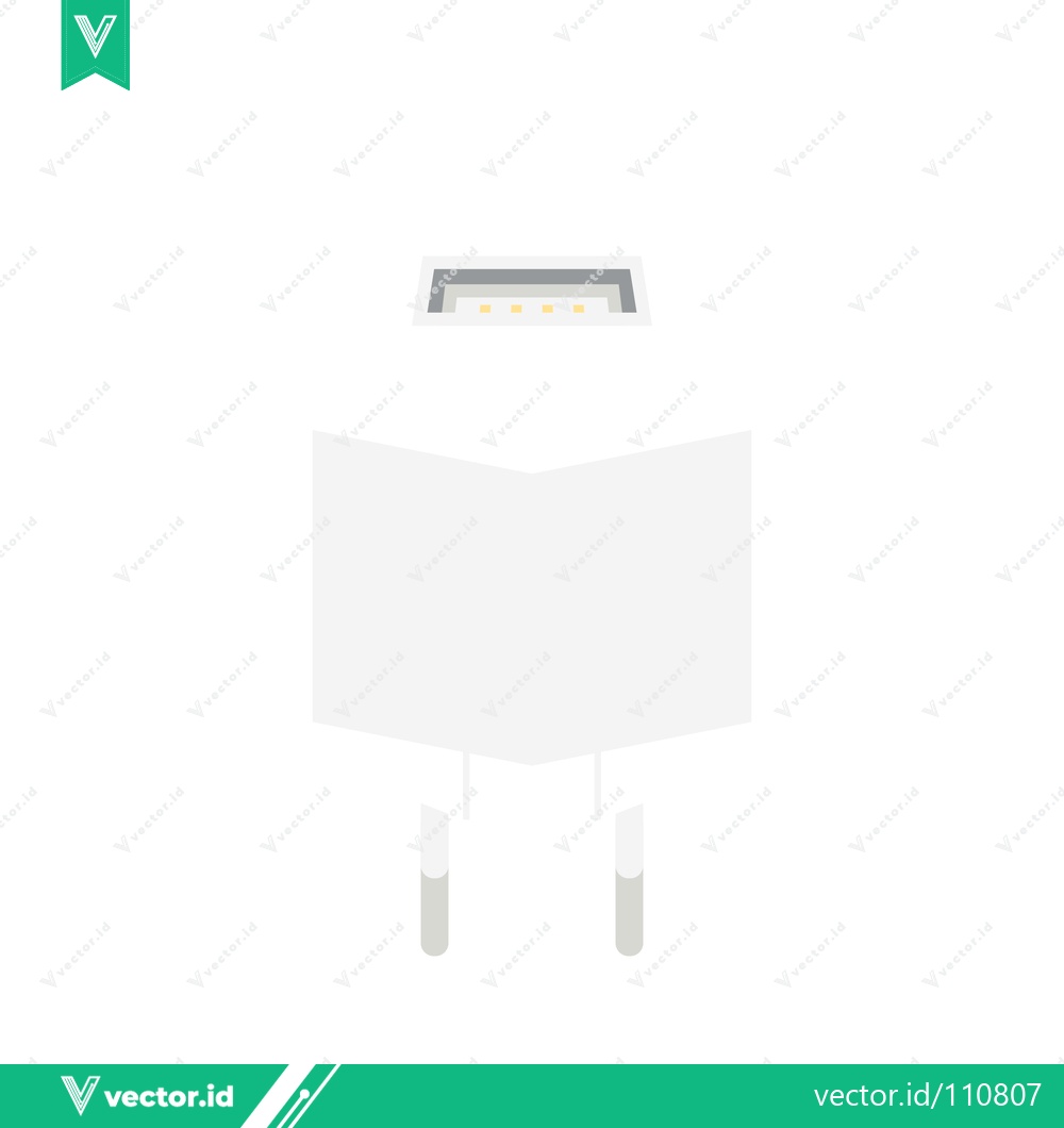 Premium Vector dari White USB Power Adapter for Charging Devices