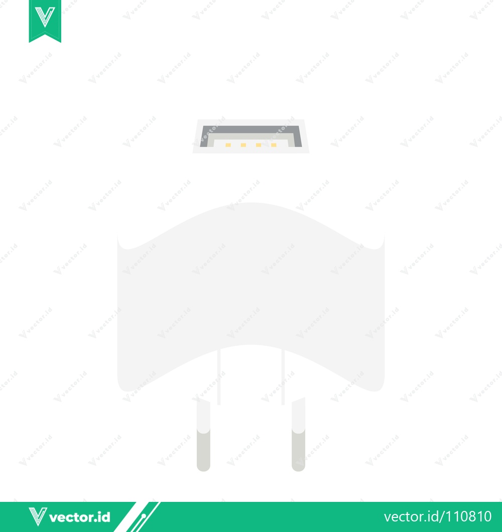 Premium Vector dari Modern LED Light Bulb with Two Pins