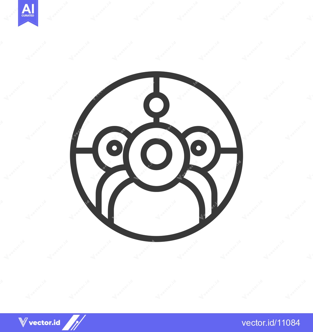 Premium Vector dari Abstract Circle with Concentric Rings and Dots