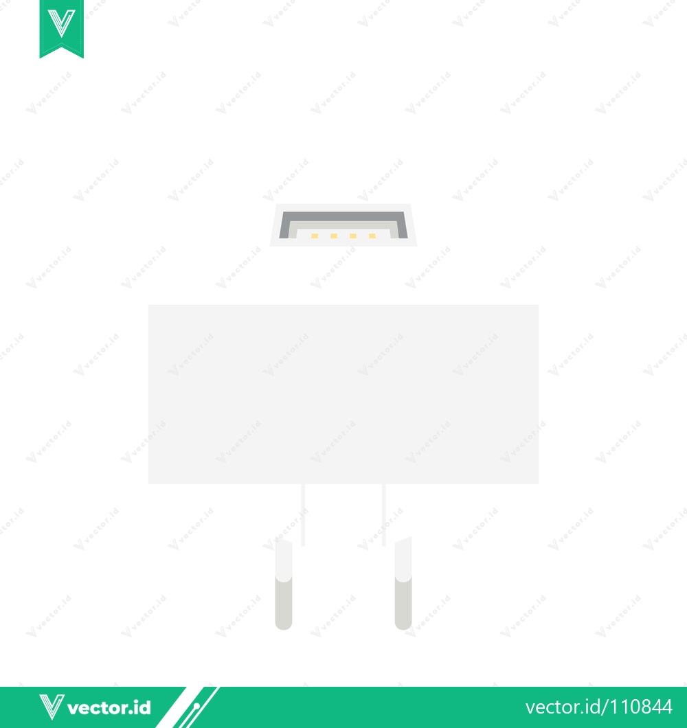 Premium Vector dari White USB Power Adapter for Charging Devices